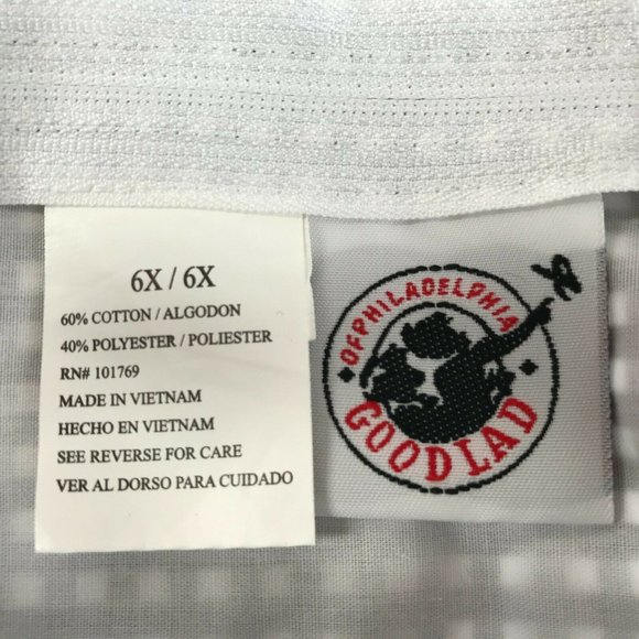 Godlad Girls Dress Black White Gingham Plaid. 6X - Picture 4 of 10